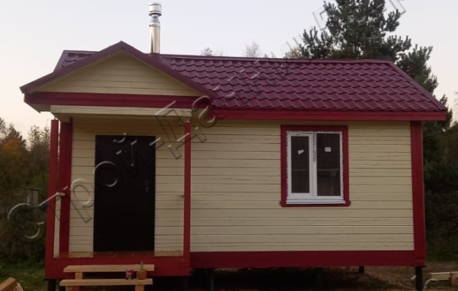 2 Брусовая баня  Б-11, 6х4м, 26 М², Московская область, Ступинский район, СНТ Дубрава-2. (12)